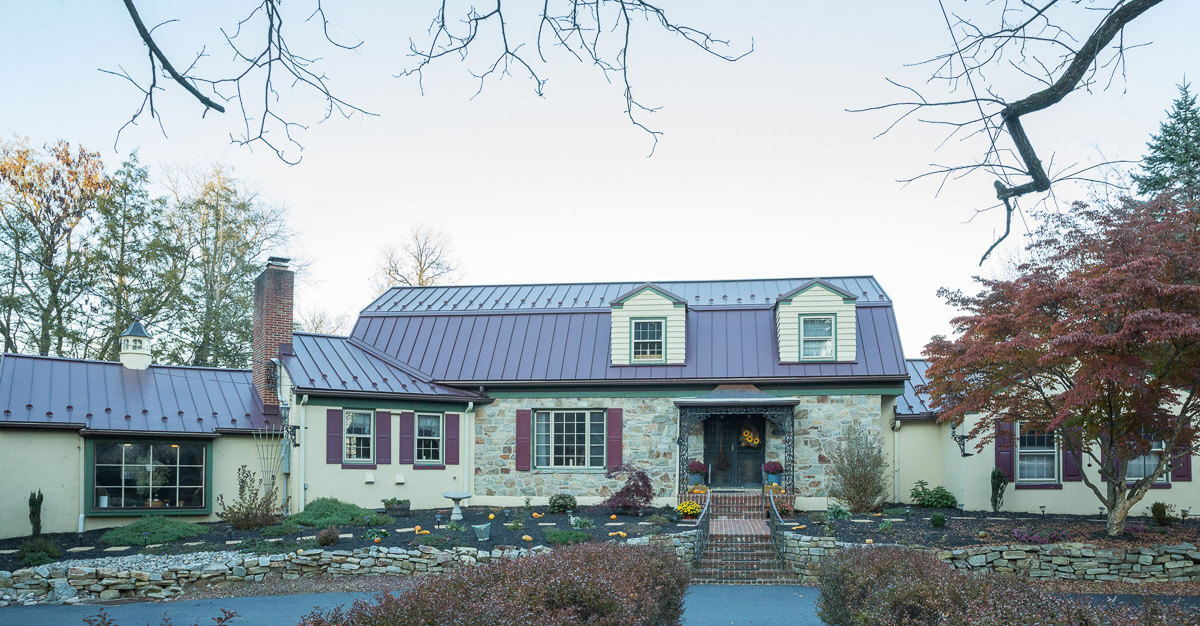 House with metal roof