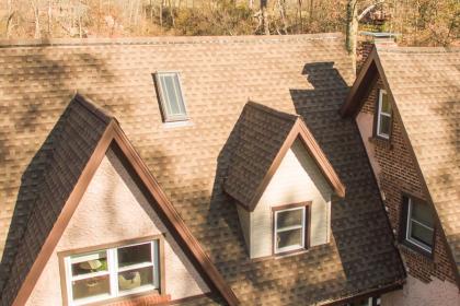 House with asphalt shingles