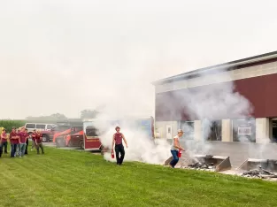 Who can put out the fire fastest?
