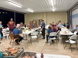 The annual picnic dinner