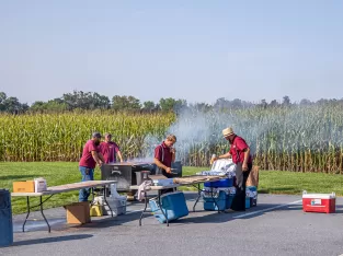 Grilling for Customer Appreciation Day