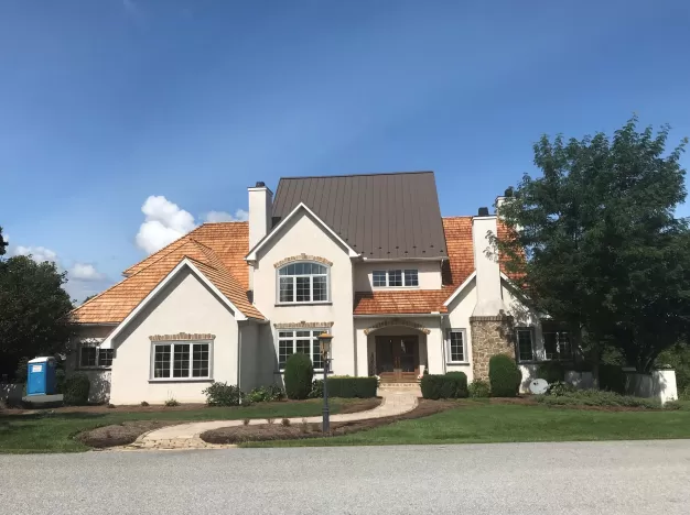 Metal and Cedar Shake Roof