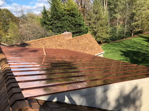 Copper Standing Seam Roof